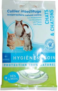 COLLIER INSECTIFUGE CHATS & CHATONS COLLIER INSECTIFUGE CHATS & CHATONS