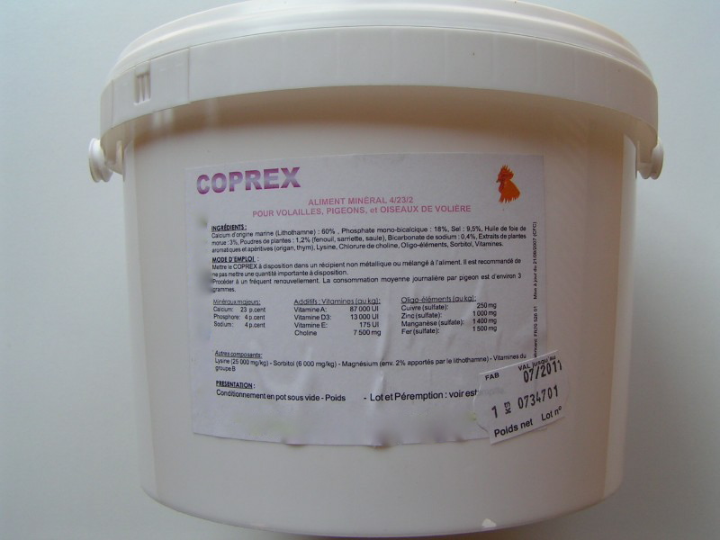 COPREX Compl�ment min�ral pour volailles et oiseaux