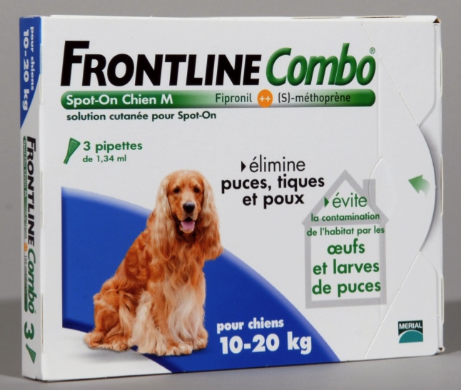 FRONTLINE COMBO SPOT ON CHIEN M (10-20 kg) - Pipette antiparasitaire