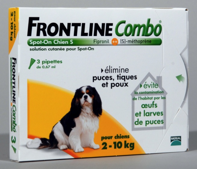 FRONTLINE COMBO SPOT ON CHIEN S (2-10 kg) - Pipette antiparasitaire