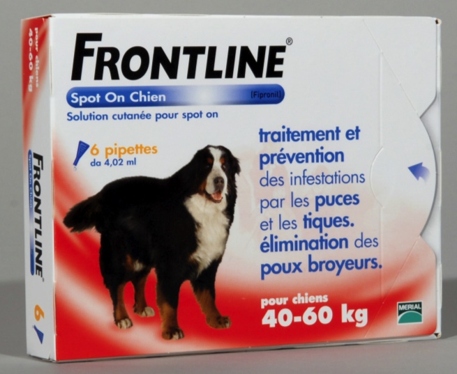 FRONTLINE SPOT ON CHIEN XL (40-60 kg) - Pipette antiparasitaire