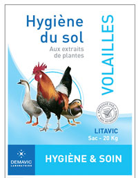 LITAVIC Hygiène du sol Volailles Sac de 20 kg LITAVIC Hygiène du sol Volailles Sac de 20 kg