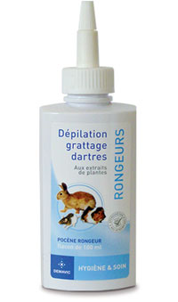 POCENE Lotion D�pilation Dartres Grattage pour Rongeurs 100 ml