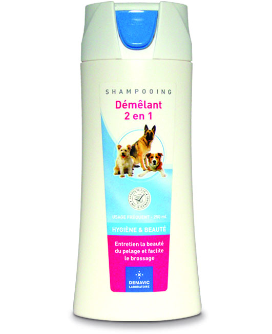 SHAMPOOING DEMELANT 2 EN 1 pour chiens SHAMPOOING DEMELANT 2 EN 1 pour chiens