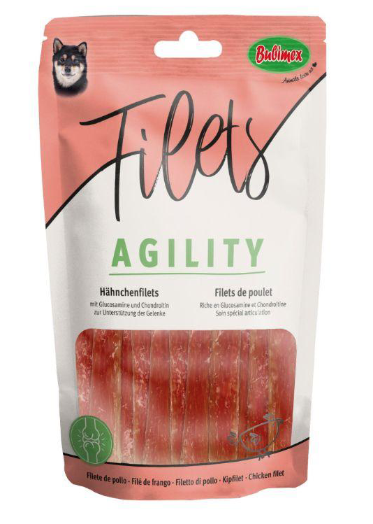 AGILITY BUBIMEX Filets de poulet pour chiens 100 g