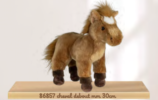 Cheval debout en Peluche 30 cm
