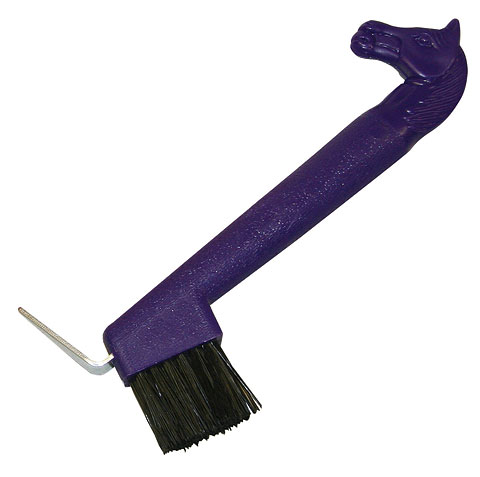 Brosse Et Cure-pied En Métal Pour Chevaux - Outil De Parage Des Sabots, Manche En Bois | Pour Nettoyer Et Entretenir Les Pieds Des Chevaux Et Bovins