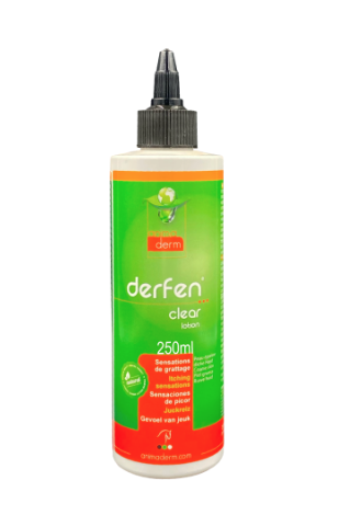 DERFEN CLEAR Lotion pour Chevaux à peau épaisse