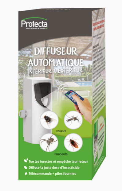 DIFFUSEUR INSECTICIDE AUTOMATIQUE Intérieur et extérieur (Ex MOUCH'CLAC)