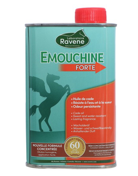 EMOUCHINE FORTE  l'Huile de Cade Rpulsif insectes pour chevaux