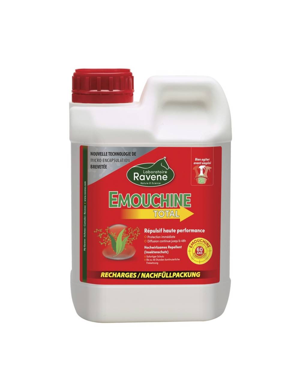 EMOUCHINE TOTAL Répulsif anti-insectes Longue Durée 