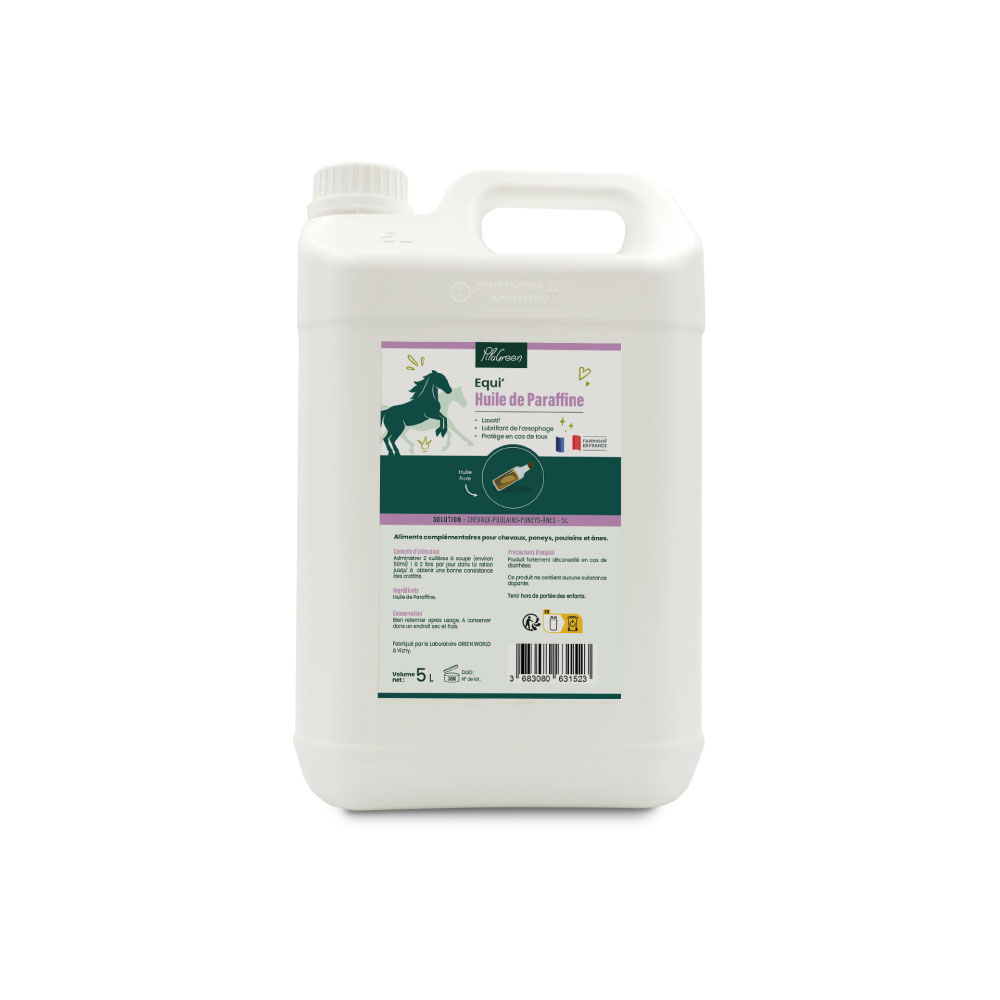 Equi Huile De Paraffine Coliques Chevaux - Produits pour la digestion du  cheval - Zoelia, la boutique des animaux bien élevés.