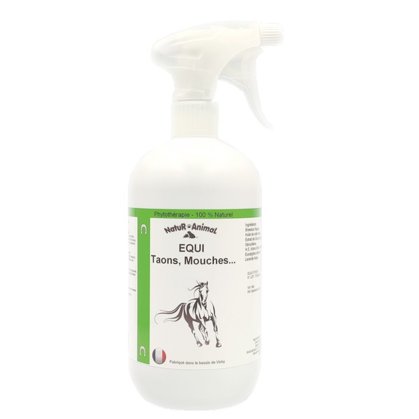EQUI TAONS MOUCHES Répulsif anti-insectes pour Chevaux
