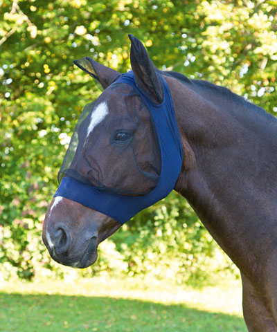 FINOSTRETCH Masque anti-mouches pour chevaux