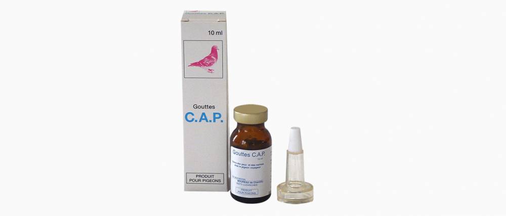 GOUTTES C.A.P. 15 ml  Collyre pour pigeons (Nouvelle prsentation)