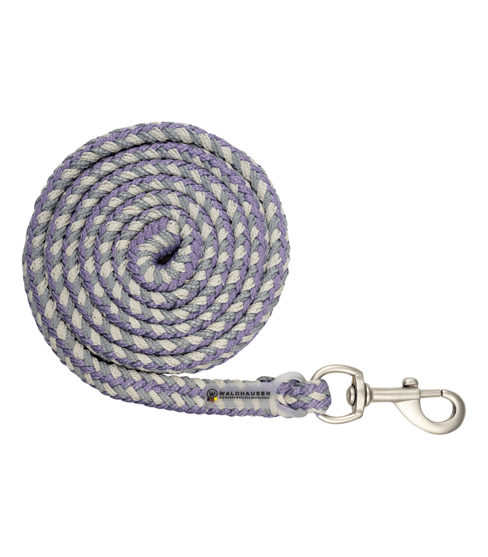 Longe d'attache tresse Plus  mousqueton  tirette