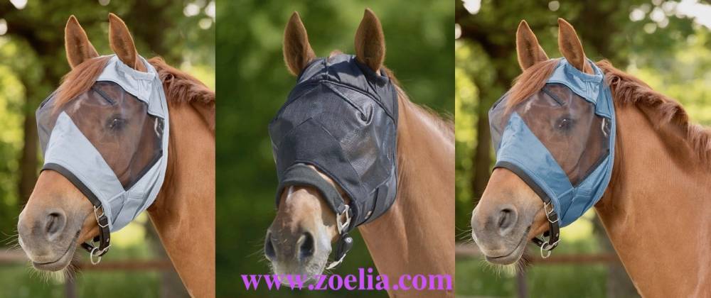 MASQUE ANTI-MOUCHES PREMIUM SANS PROTECTION D'OREILLES POUR CHEVAUX