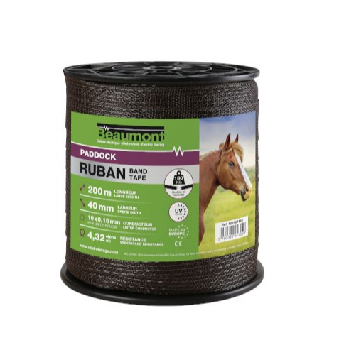 Ruban PADDOCK Marron 40 mm / 200 m 