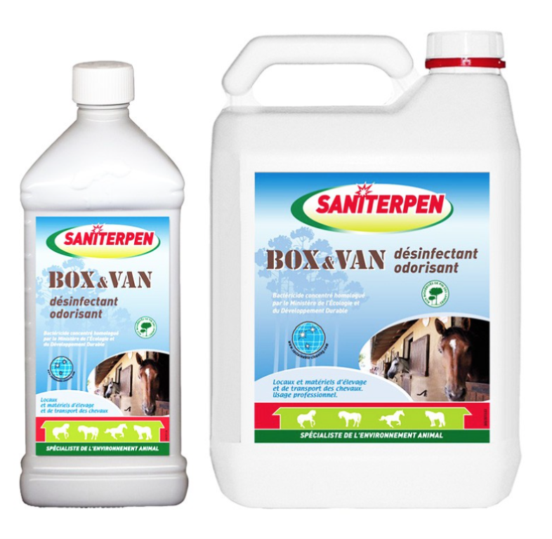 SANITERPEN BOX ET VAN DESINFECTANT ODORISANT
