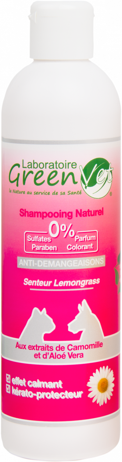 SHAMPOOING ANTI DEMANGEAISONS pour chiens et chats GREENVET