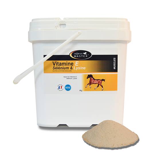 VITAMINE E SELENIUM & LYSINE en Poudre pour Chevaux