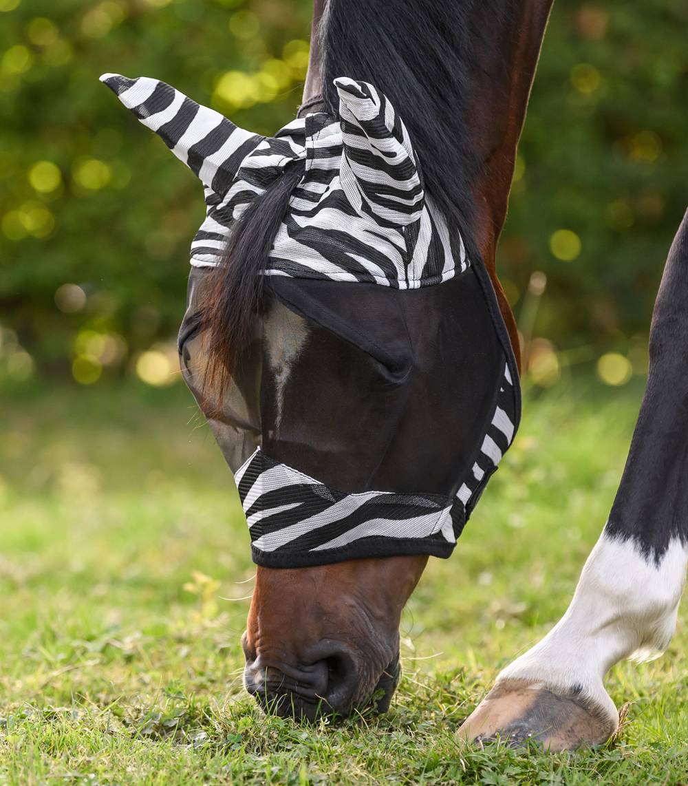 ZEBRA Masque anti-mouches Poneys Chevaux ZEBRA Masque anti-mouches Poneys Chevaux